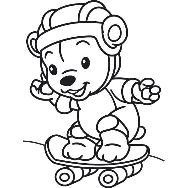 Gördeszkás Medve homokkép-ugyeske.hu-homokkepek-homokrajzok