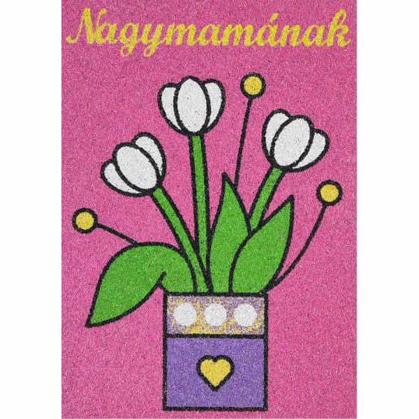 Tulipán nagymamának homokkép-ugyeske.hu-homokkepek-homokrajzok