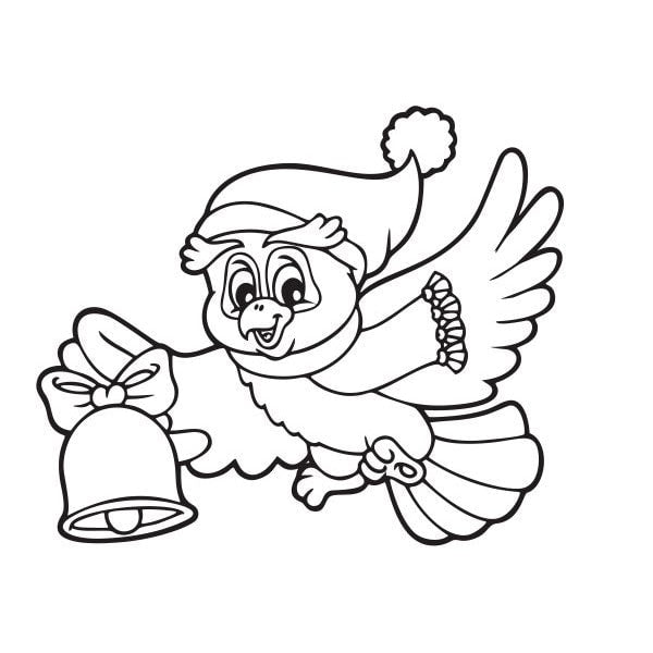 Bagoly csengővel homokkép-ugyeske.hu-homokkepek-homokrajzok