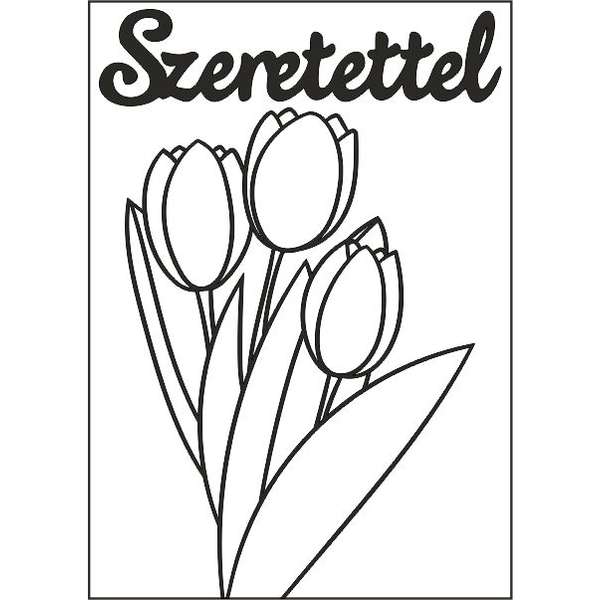 Tulipán csokor szeretettel-ugyeske.hu-homokkepek-homokrajzok