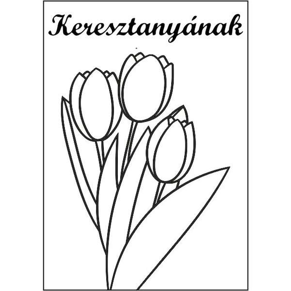 Tulipán csokor Keresztanyának-ugyeske.hu-homokkepek-homokrajzok