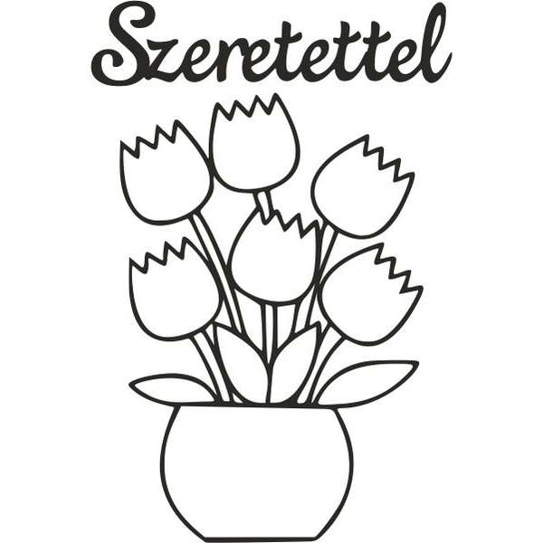 Vázás tulipán szeretettel-ugyeske.hu-homokkepek-homokrajzok