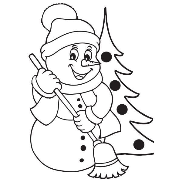 Seprűs hóember homokkép-ugyeske.hu-homokkepek-homokrajzok