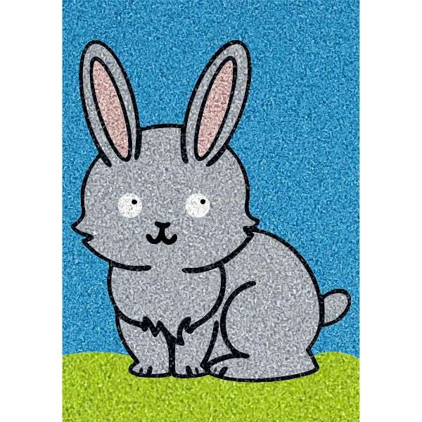 Nyuszkó homokkép-ugyeske.hu-homokkepek-homokrajzok