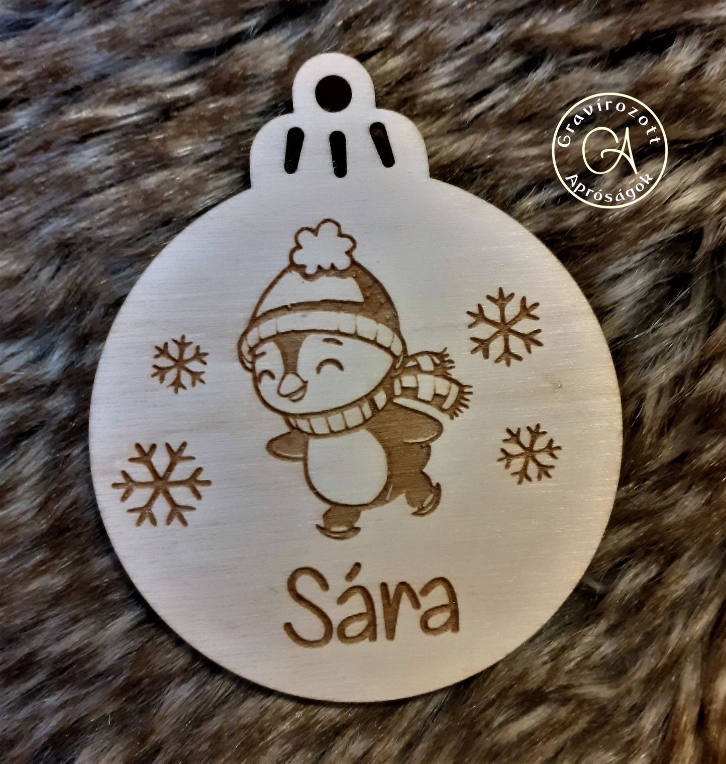 Karácsonyfa dísz - pingvin