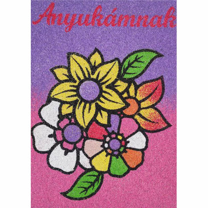 Virágok anyukámnak homokkép-ugyeske.hu-homokkepek-homokrajzok