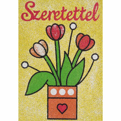Tulipánok szeretettel homokkép-ugyeske.hu-homokkepek-homokrajzok