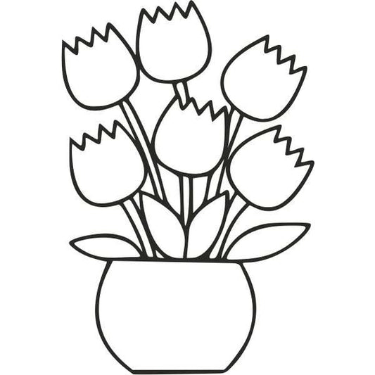 Vázás tulipán-ugyeske.hu-homokkepek-homokrajzok