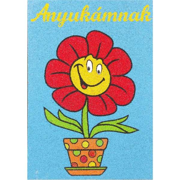 Mosolygós virág Anyukámnak-ugyeske.hu-homokkepek-homokrajzok