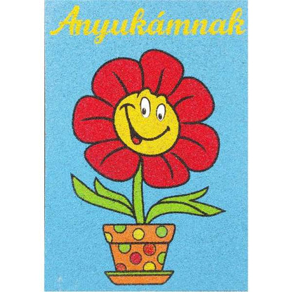 Mosolygós virág Anyukámnak-ugyeske.hu-homokkepek-homokrajzok