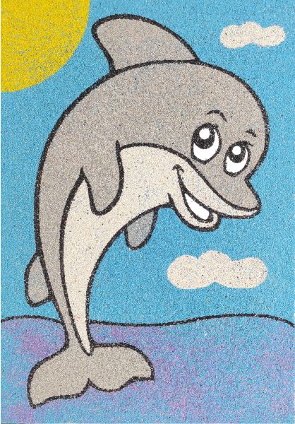 Delfin homokkép-ugyeske.hu-homokkepek-homokrajzok