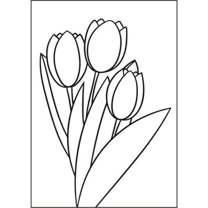 Tulipán csokor homokkép-ugyeske.hu-homokkepek-homokrajzok